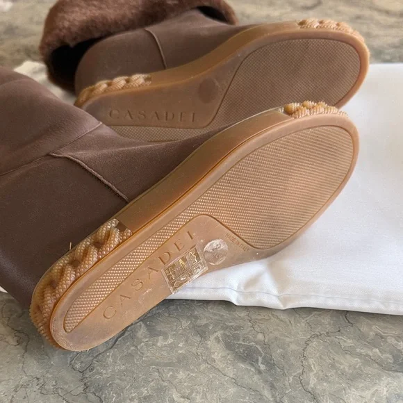 Brown Leather snow boots - Picture 5 of 6